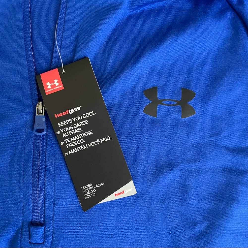 Under Armour Men’s 1/4 zip pullover S blue NWT - Picture 2 of 7